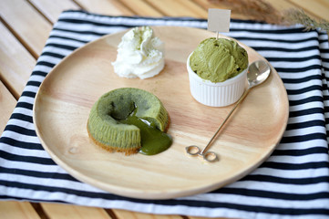 Green Tea Lava Cake