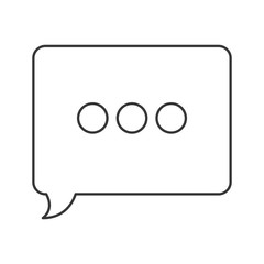 flat design conversation bubble icon vector illustration