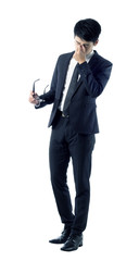 Obraz premium tired businessman portrait