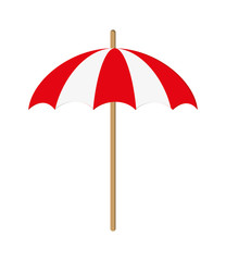 Obraz premium flat design single parasol icon vector illustration