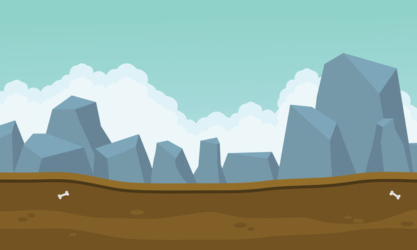 Backgrounds game many big rock