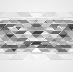 Abstract grey tech geometric background