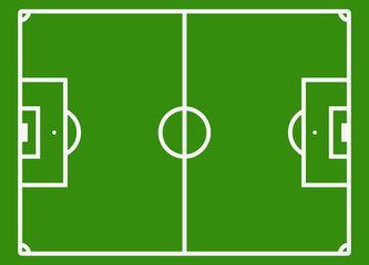 Soccer field or football pitch