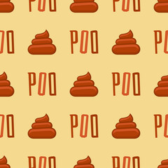 Poo colors seamless pattern