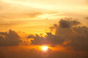 Fototapeta na wymiar Sky background at sunrise