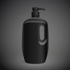 blank body care bottle