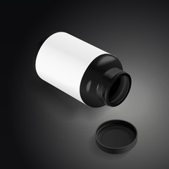 blank medicine bottle