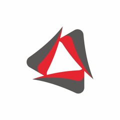Obraz premium triangle vector logo icon