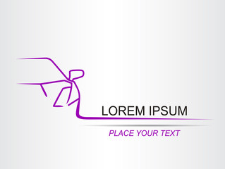 Silhouette of the car.