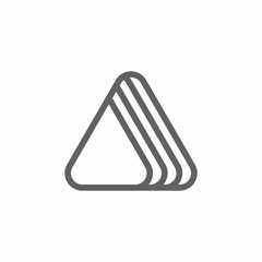 triangle vector logo icon