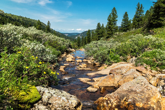 The source of the Kamenka river in Devil's Gate Pass