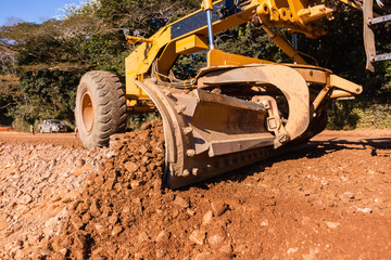 Grader Road Earthworks Construction