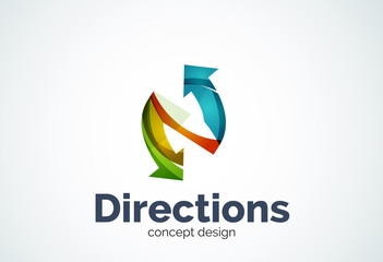 Direction arrows logo