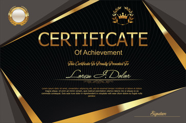 Modern certificate or diploma template 