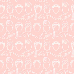 Seamless pattern barbershop 2