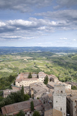 Fototapeta na wymiar San Gimignano Village, Tuscany