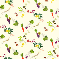 Fototapeta premium Fodd seamless pattern