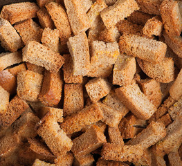 Heap of dried bread