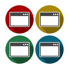 Browser icons set