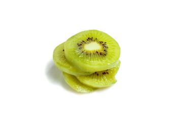 Healthy food. Tropical fruit. Sliced kiwi. Kiwi. Still life. Juicy kiwi on white background