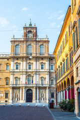 Fototapeta na wymiar Palazzo Ducale in Piazza Roma of Modena. Italy.