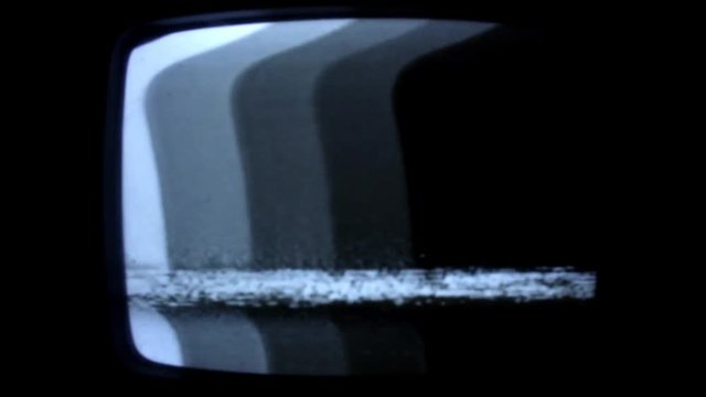 film static and noise from old television