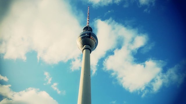 the large tv tower in berlin germany