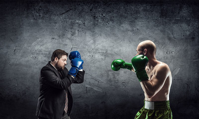 Competitive spirit in business . Mixed media