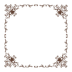 Decorative square frame vintage style