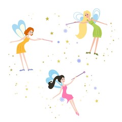 Fairy with a magic wand.