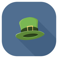 Irish Leprechaun Hat for St. Patrick’s Day.
Leprechaun Top Hat Icon.