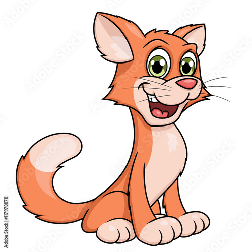 "Cute smiling cat" Stock image and royalty-free vector files on Fotolia