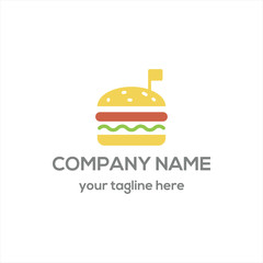 Burger logo vector