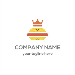 king Burger logo vector