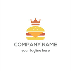 King Burger logo vector