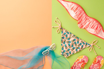 Fashion Summer clothes Bikini set. Beach Outfit