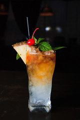 long island ice tea with orange