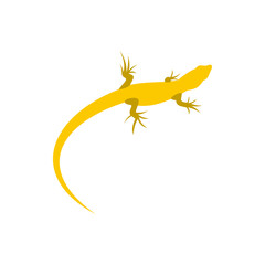 Triton icon in flat style on a white background