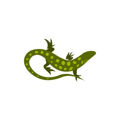 Triton icon in flat style on a white background