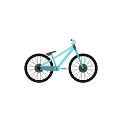 Naklejka premium Bike icon in flat style on a white background