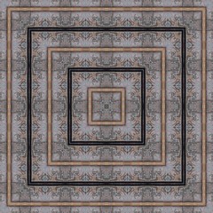 Ornamental vintage tiles - kaleidoscopic wallpaper, seamless