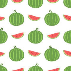 Seamless pattern with watermelon for your design