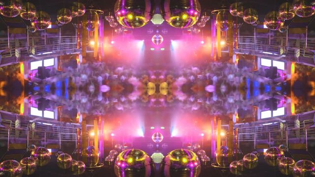 crowd filling up the dancefloor at nightclub