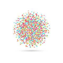 Vector background with confetti.