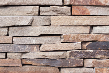 The texture of the gray stonework