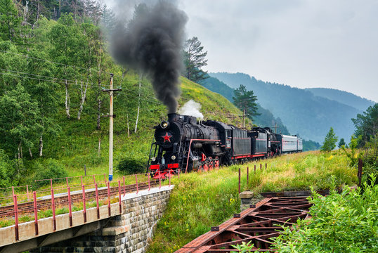 Steam train rides on Circum-Baikal Railway