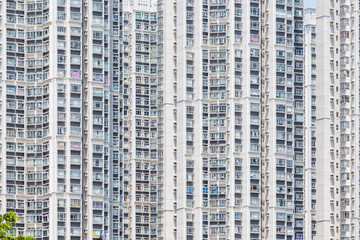 Fototapeta na wymiar Apartment building in Hong Kong