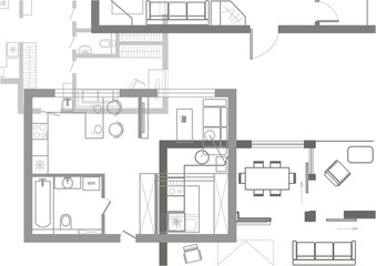 Architectural background plans