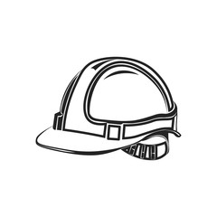 Fototapeta premium hard hat, safety helmet building, under conctruction vector