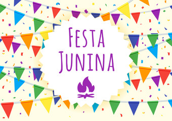 Fototapeta na wymiar Brazil's june party. Latin American holiday, the June party of Brazil.